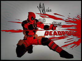 DEADPOOL PEW pew drawing