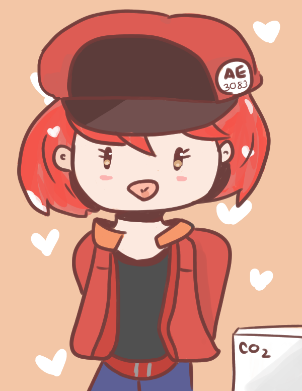 Red Blood Cell (Hataraku SaibouCells at work!) by Ahkhai1999 on DeviantArt