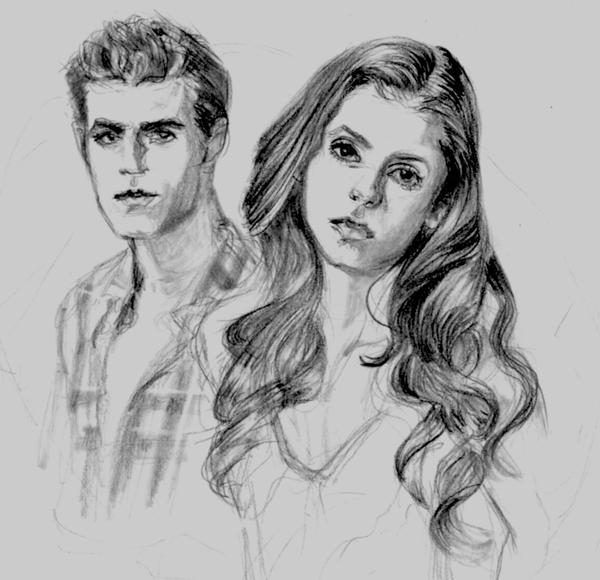 Vampire Diaries Coloring Pages  Vampire drawings, Vampire diaries