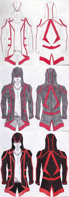 Assassin Jacket Original Design Progression