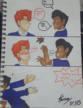 In a Heartbeat Fan Comic Mistletoe
