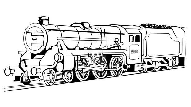 Steam Locomotive - LMS Stanier 2-6-0 'Mogul'