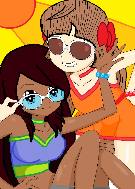 Summer time with Bebe and Cookie :D