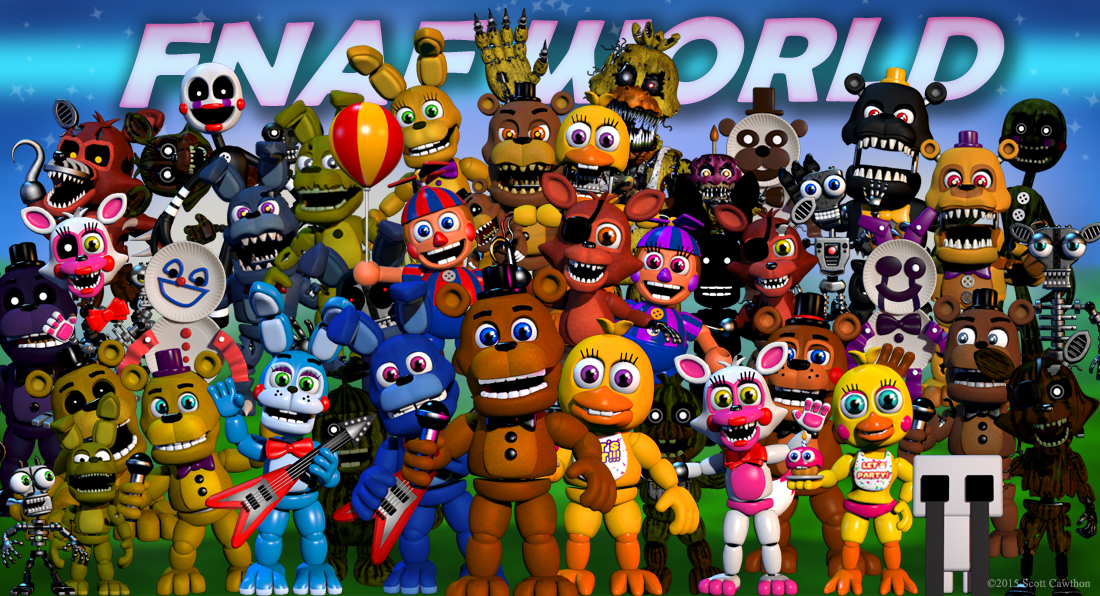 How to Draw Nightmare (FNAF World) 