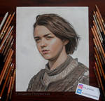 Portrait of Arya Stark .