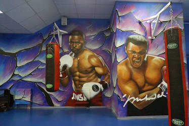 boxing graffiti