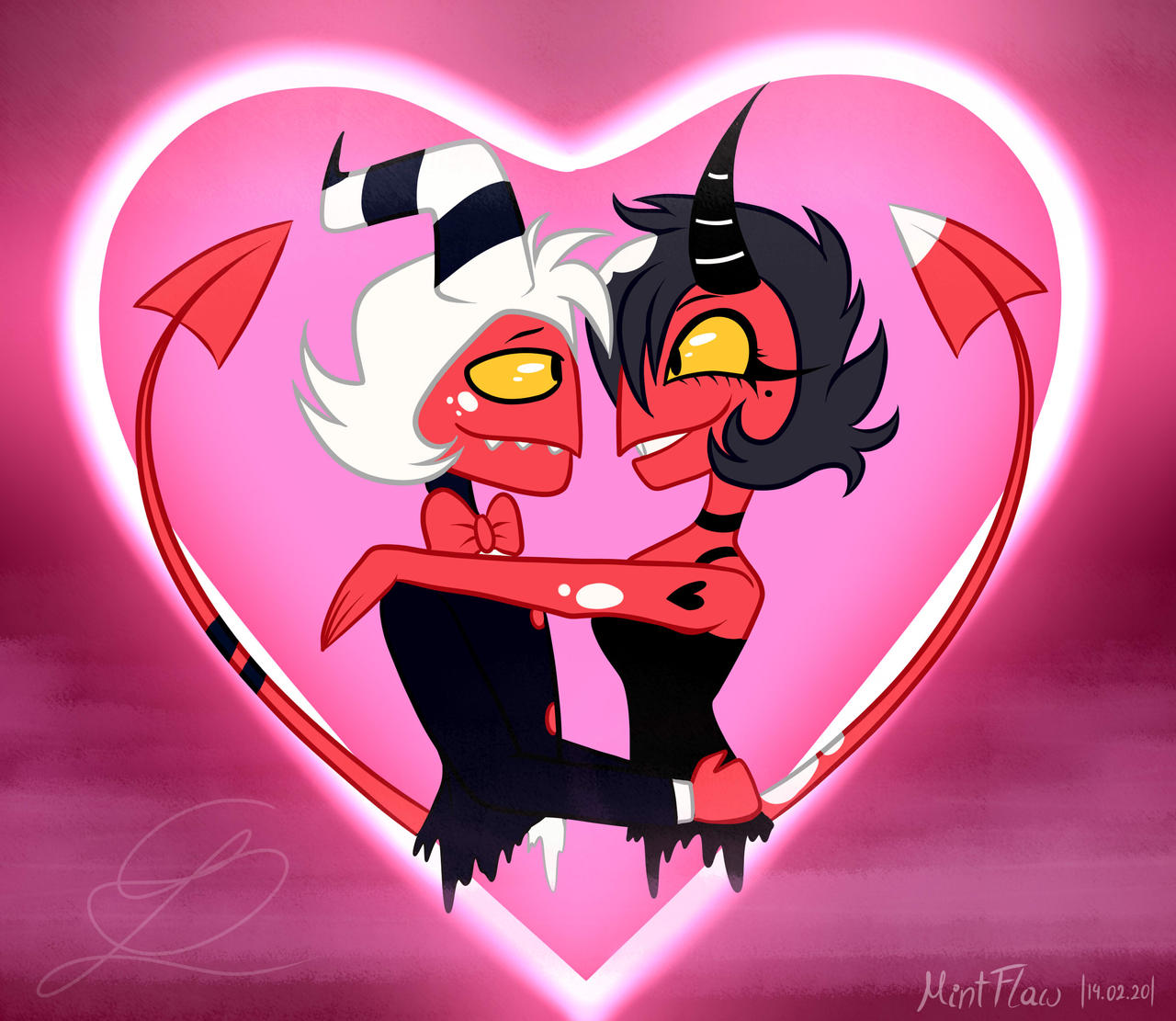 Moxie x Millie -Helluva Boss Fanart by Mint-Flaw on DeviantArt