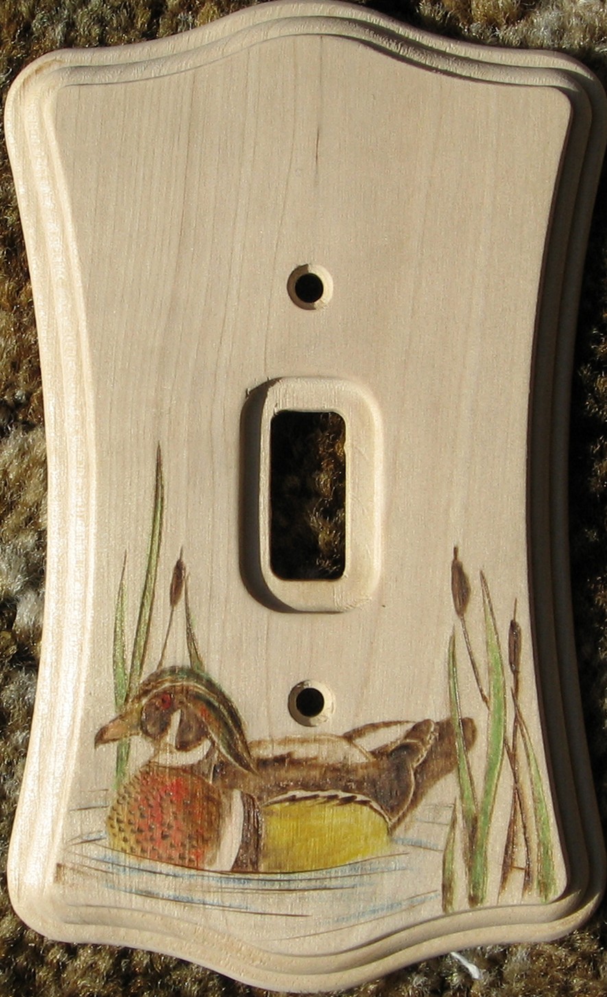 Wood Duck Switch Plate