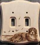 Bernese Mtn. Dog Switch Plate by SpikedPyro