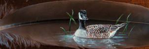 Goose Feather Painting
