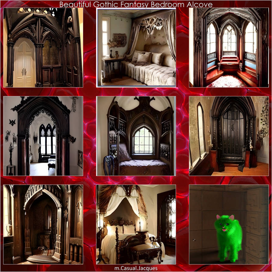 Beautiful Gothic Fantasy Bedroom Alcove by mCasual on DeviantArt