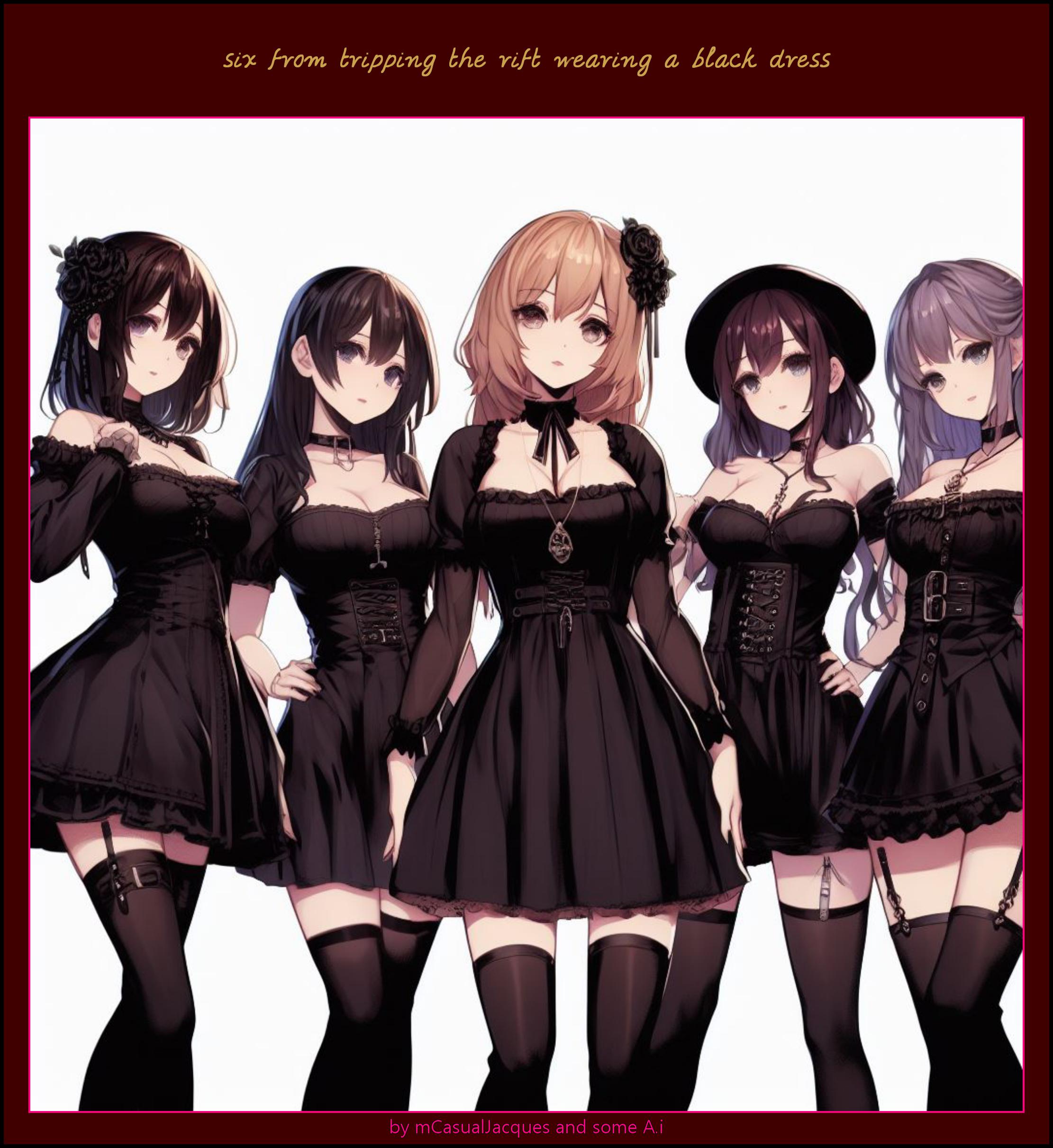 6 Six From Tripping The Rift Wearing A Black Dress by mCasual on DeviantArt