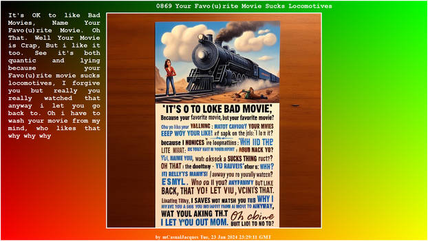 868 Your Favo(u)rite Movie Sucks Locomotives