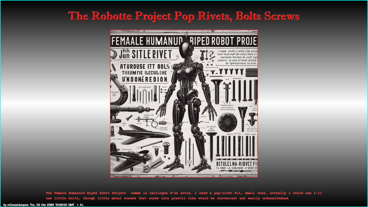 0119 The Robotte Project Pop Rivets, Bolts Screws by mCasual on DeviantArt