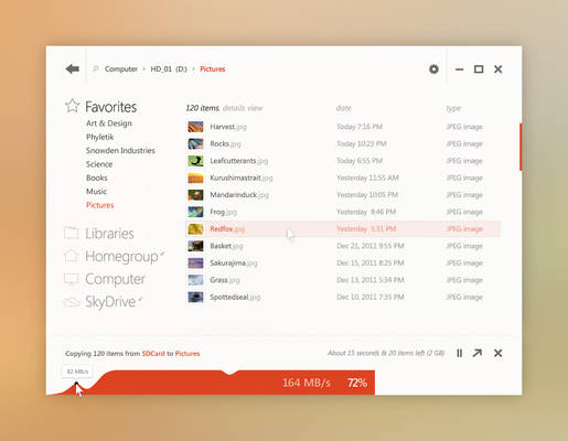 Windows UI Concept: Explorer 3