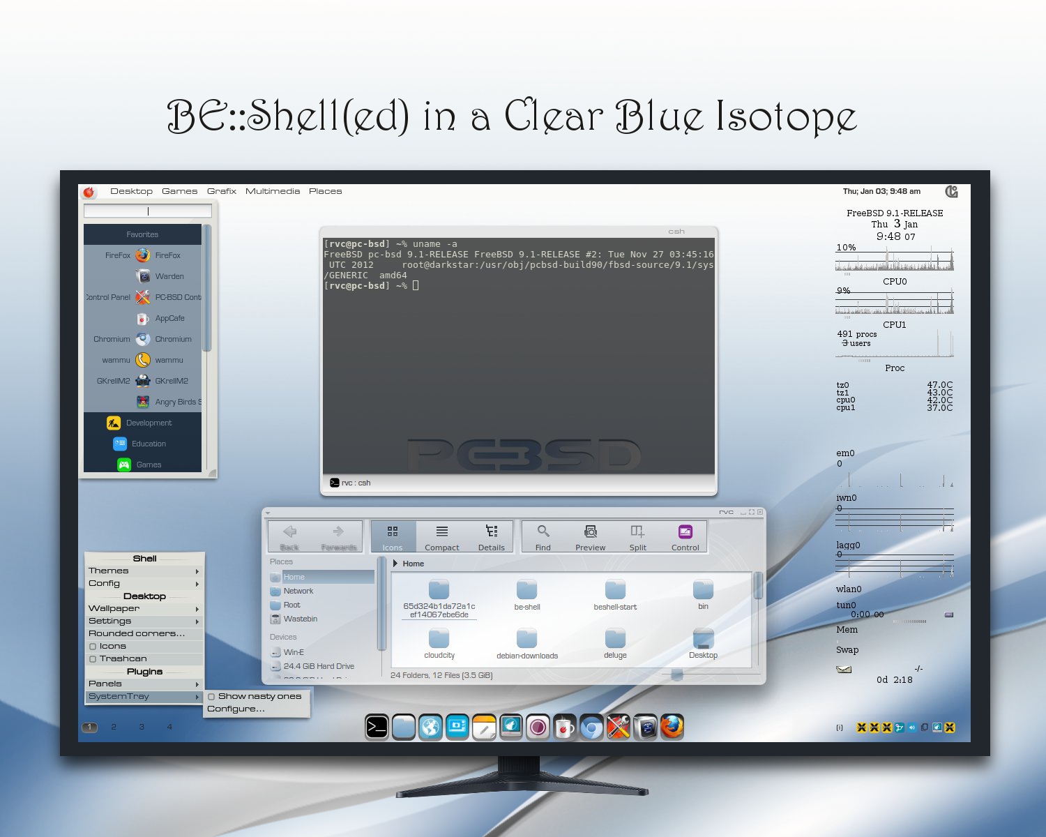 BE::Shell(ed) in Clear Blue Isotope