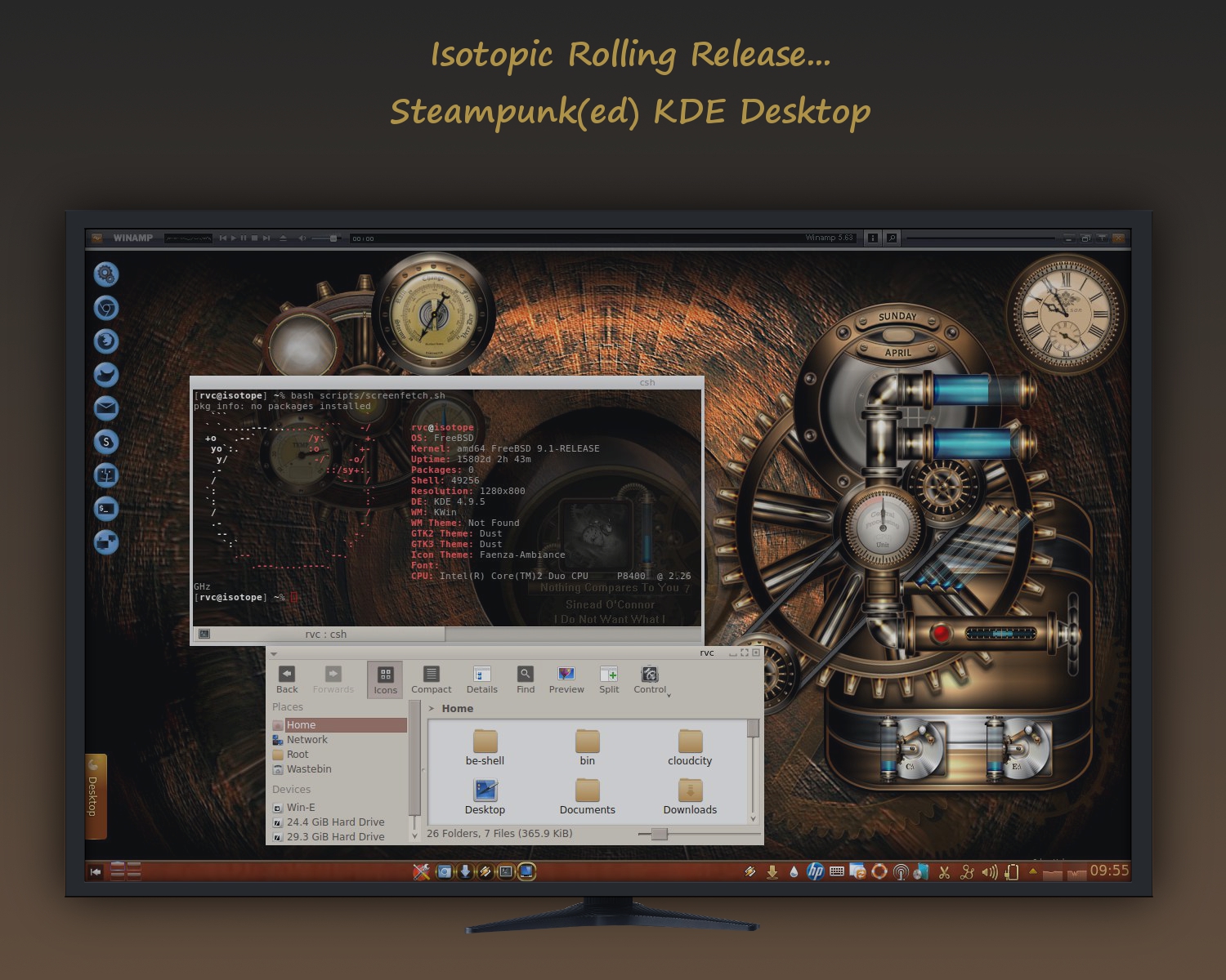 Isotopic Rolling Release - Steampunk(ed) in KDE