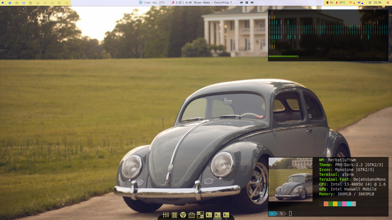 Herbie rides over Herbs on Manjaro ! by rvc-2011
