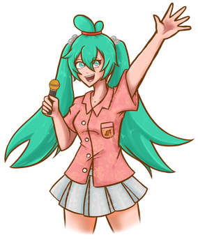 Hatsune Miku Cosplays as Isabella