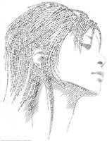 Utada Hikaru Typo Portrait