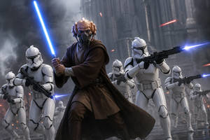 Plo Koon and his Clone Troopers - Star Wars