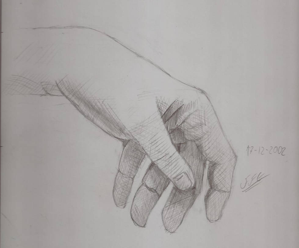 Left Hand Sketch by EricThunderStriker on DeviantArt