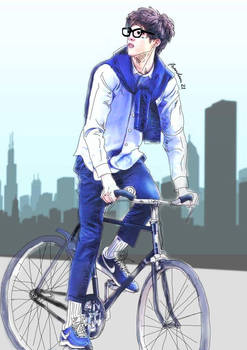 Bicycling Boy