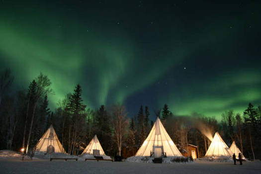 Northern Lights and Teepees 2