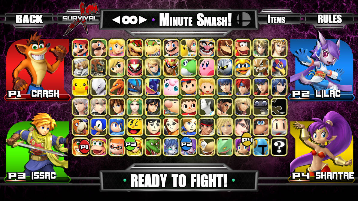 Super Smash Bros. Ultra - Character Select Screen by ...