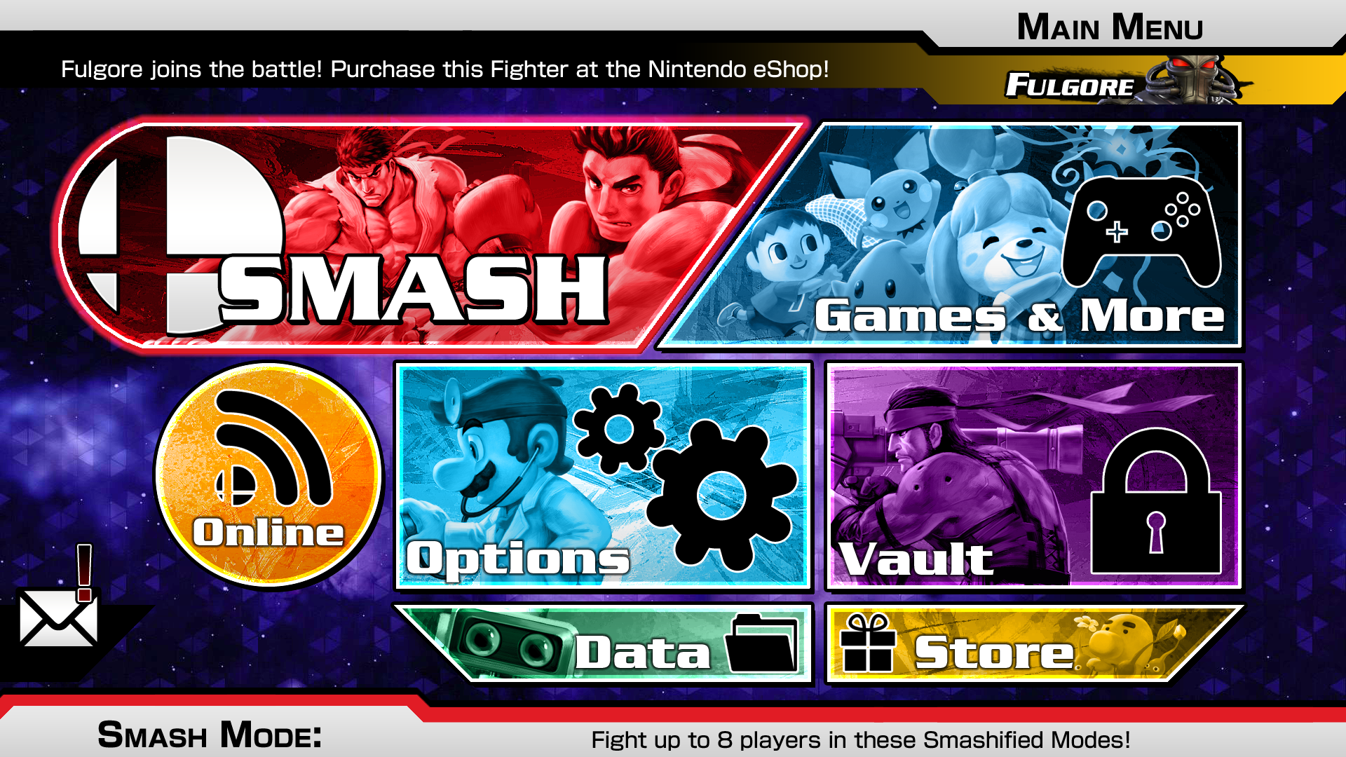 Super Smash Bros.: Main Menu Screen V2 by LivingDeadSuperstar on DeviantArt