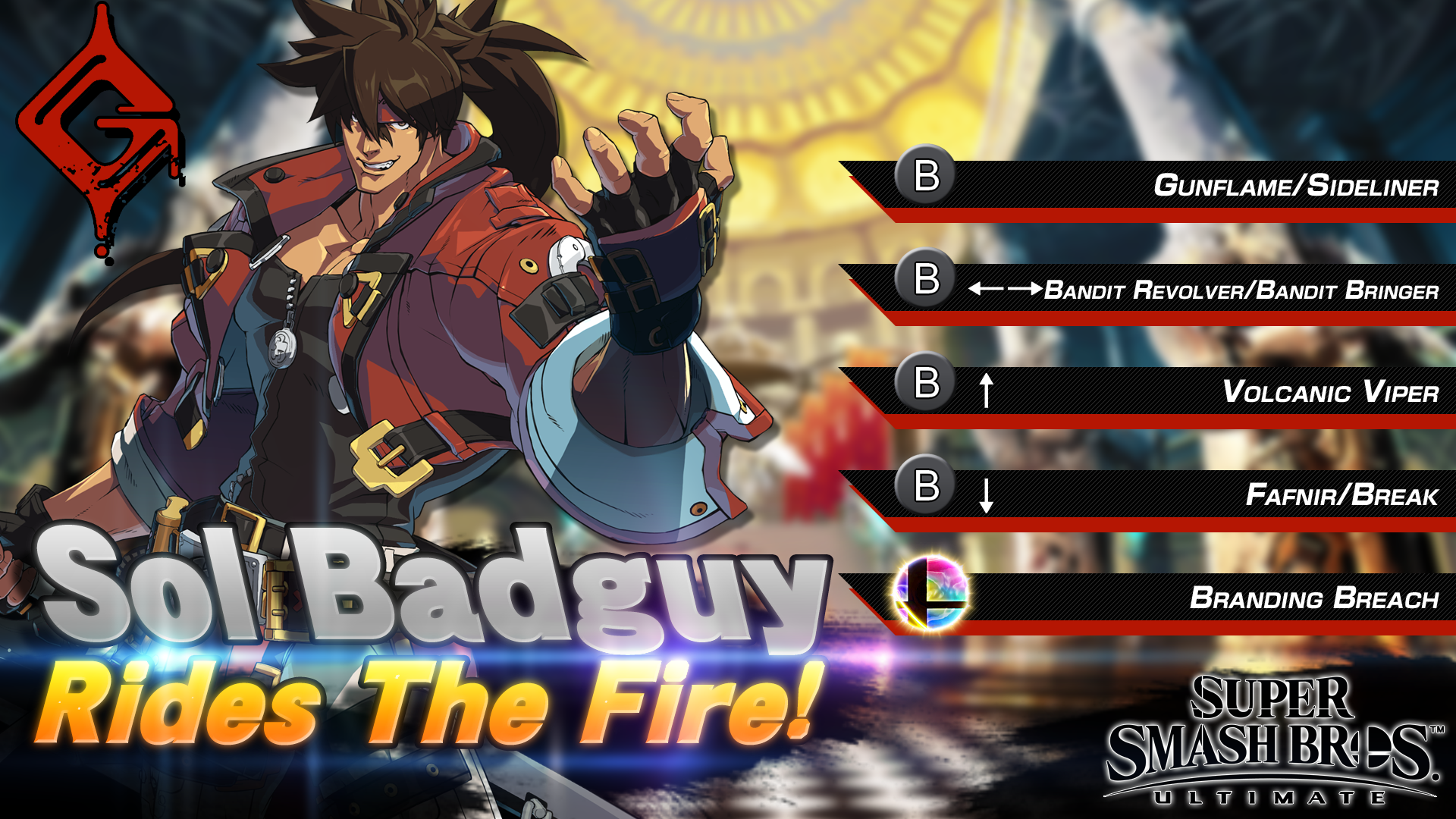 Super Smash Bros. Ultimate: Sol Badguy Concept V2 by ...