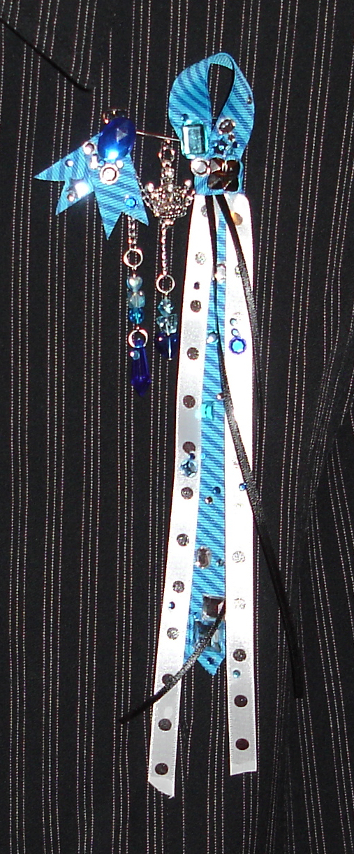 + Blue Punk Tie Pin +