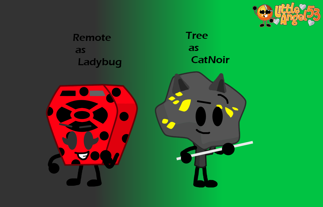 Remote and Tree as Ladybug and Cat Noir in object by littleangel53 on ...