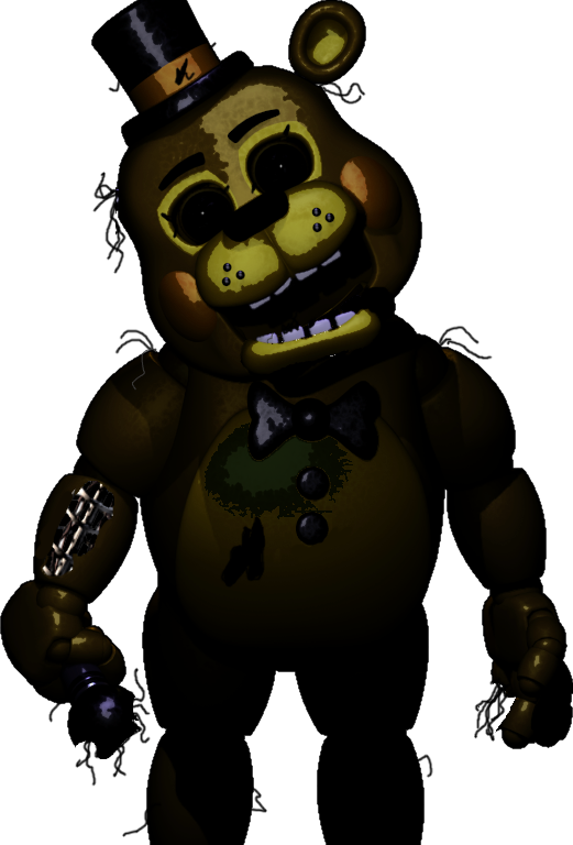 Golden Freddy Purple Hat Shadow Nightmare Phantom Withered Freddy