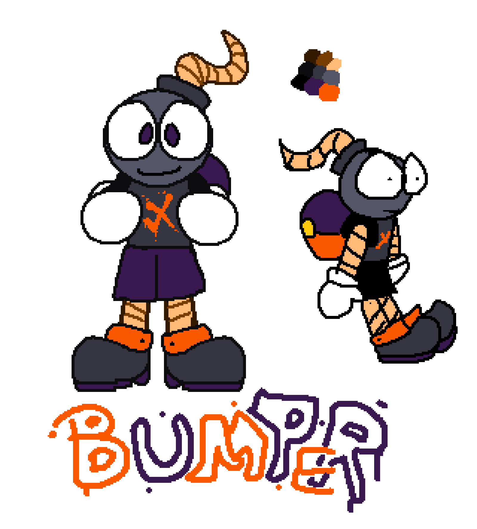Program Bumper Deviantart Bumper Character Reference (OC) by VoxelizedBits on DeviantArt