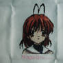 nagisa from clannad cross stitch