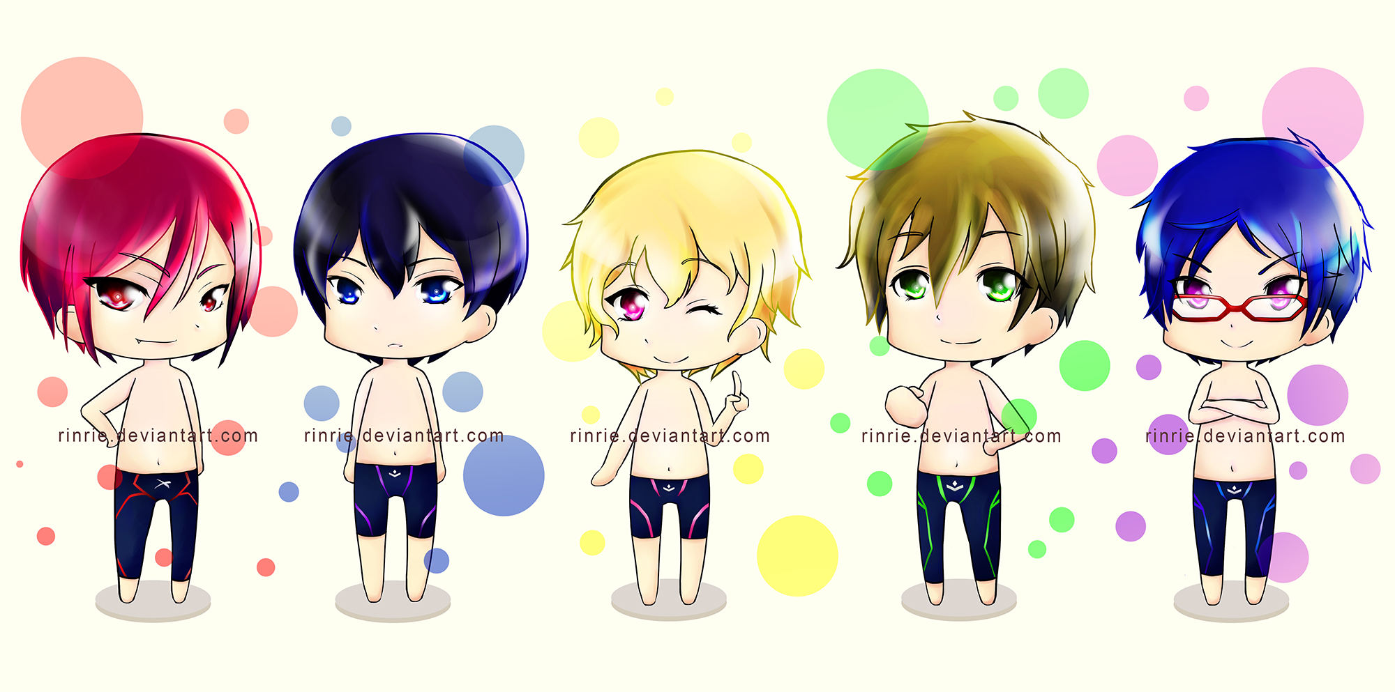 Free! Chibi Set by rinrie on DeviantArt