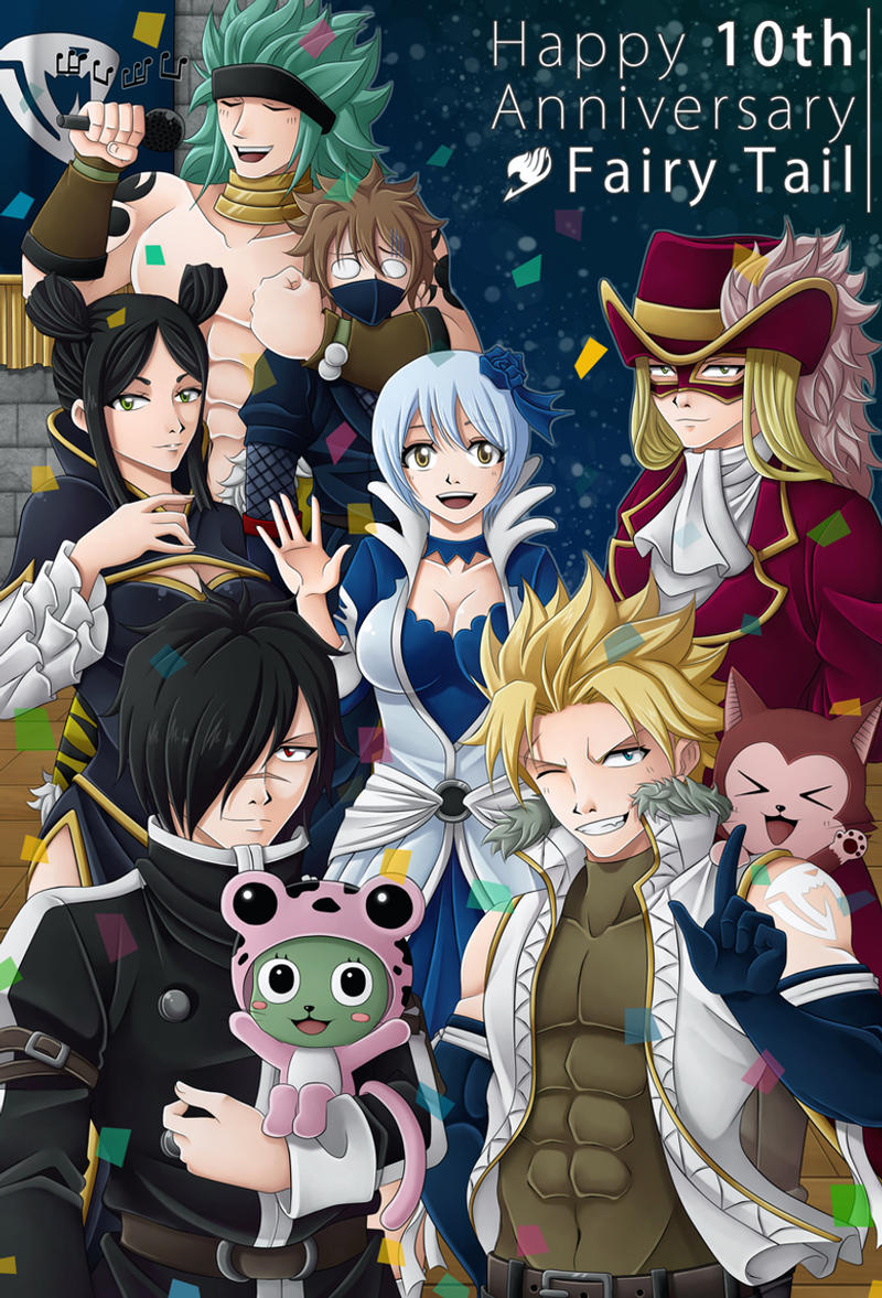 Fairy Tail S 10th Anniversary By Celestialrayna On Deviantart Fairy Tail S 10th Anniversary By Celestialrayna On Deviantart