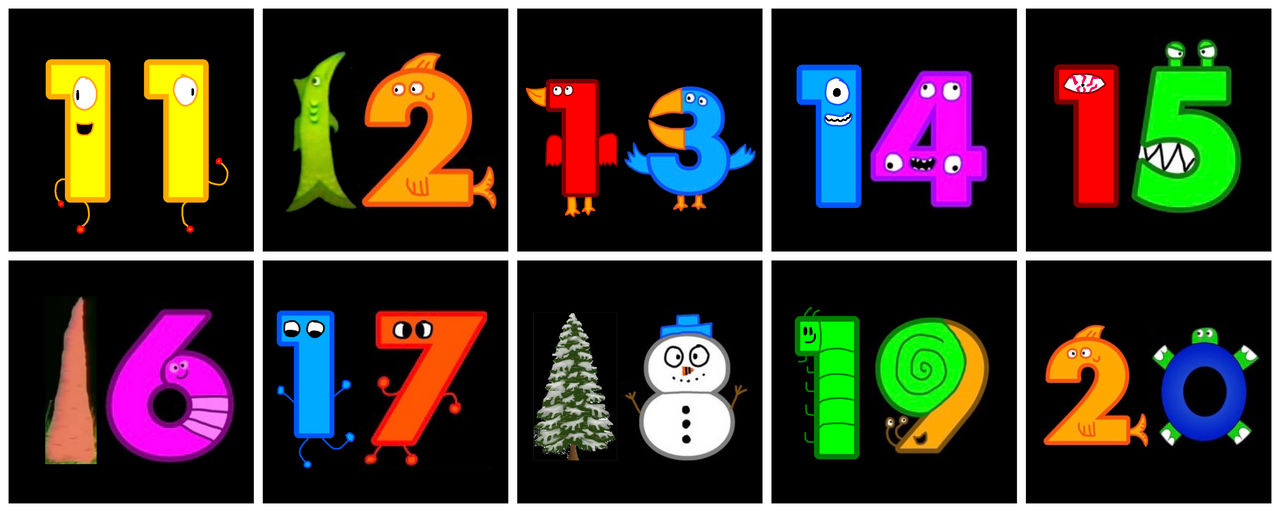 Number Creatures 11-20 My Version New by WaylanStillwell on DeviantArt