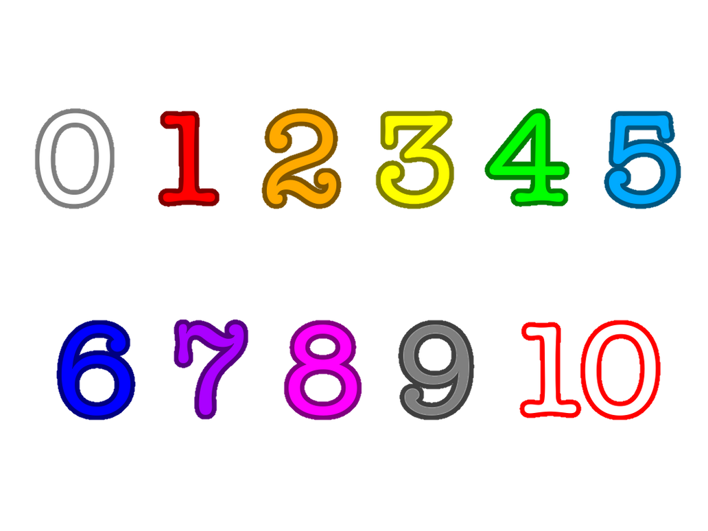 Numbers 0-10 by WaylanStillwell on DeviantArt