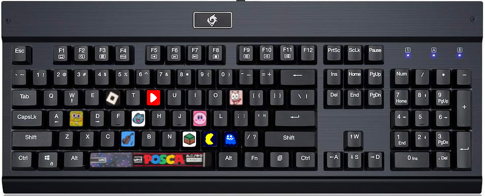 Keyboard Deviantart Custom Keyboard (V2) Part 9 by WaylanStillwell on DeviantArt