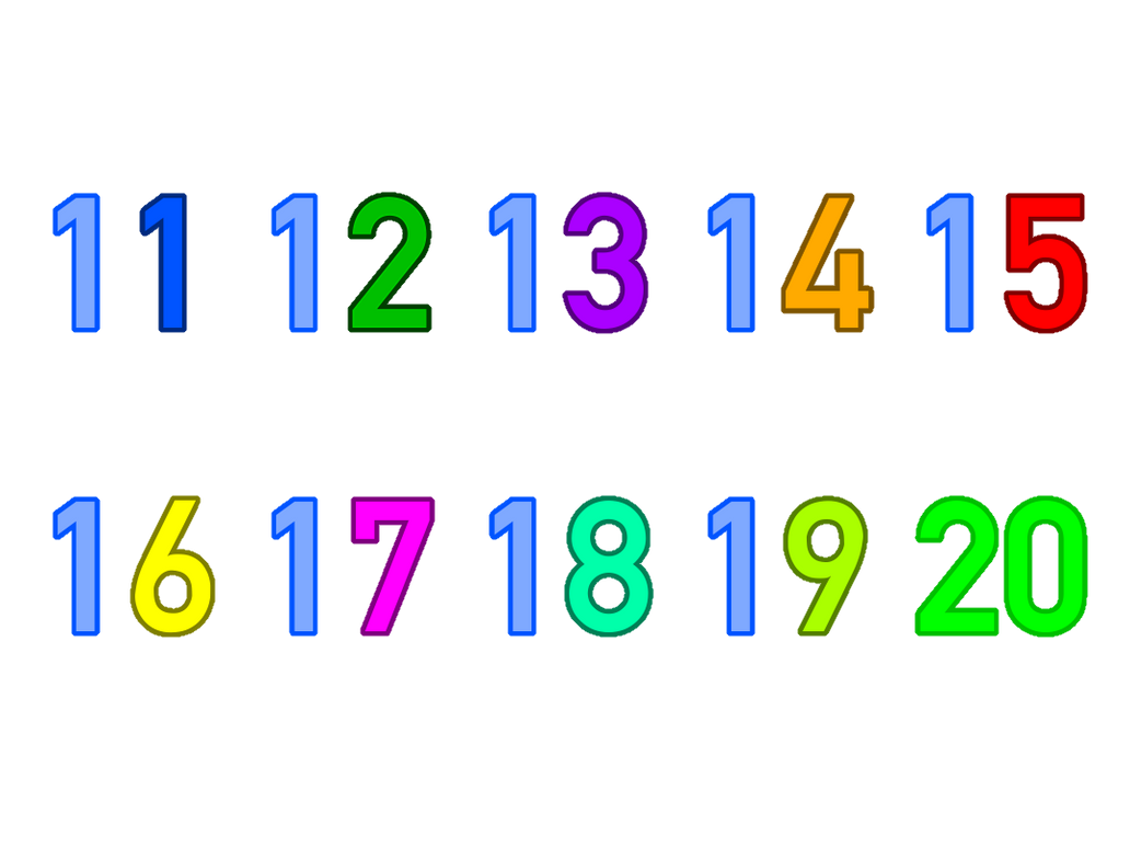 Numbers 11-20 V2 by WaylanStillwell on DeviantArt