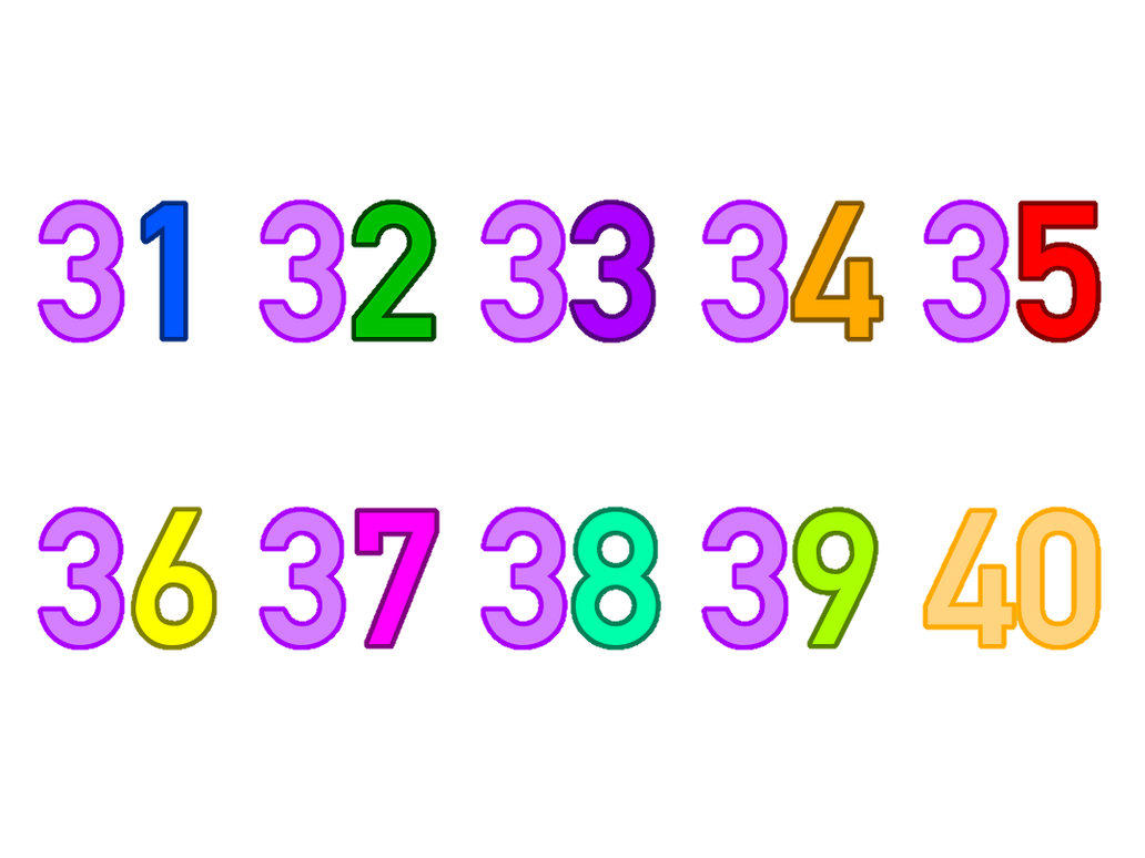 Number 3040 Number Lore 31-40 V2 by WaylanStillwell on DeviantArt