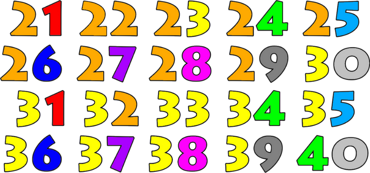 21 Numbers Chat Meet the Numbers 21-40 by WaylanStillwell on DeviantArt