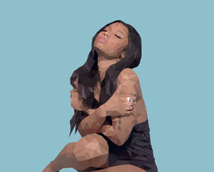 Nicki Minaj - Low Poly Vector Art 2