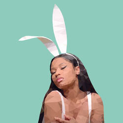 Nicki Minaj - Poly Vector Art