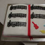 Music Sheet Book Cake