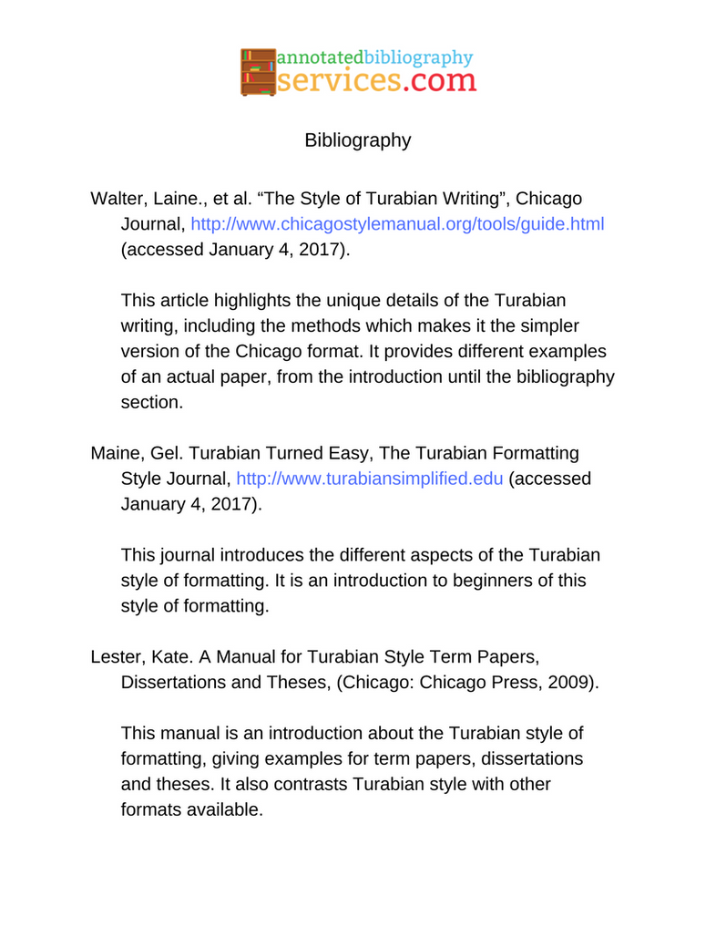 Annotated Bibliography Example Turabian by AnnoBibliography on DeviantArt