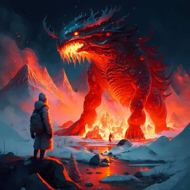 Fiery and Icy Realms Collide