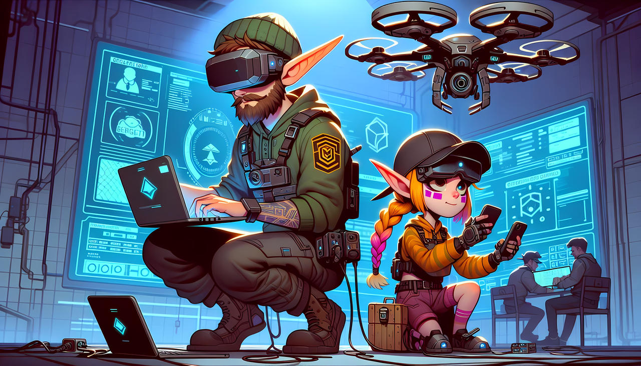 Cyber Elves: Tech Wizards in the Digital Realm by Fiulo on DeviantArt